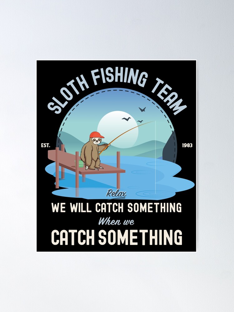 Sloth Fishing, Sloth Fishing Team' Unisex Crewneck Sweatshirt