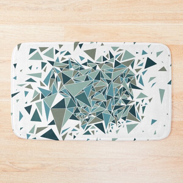 Triangles fever 1.2 Bath Mat