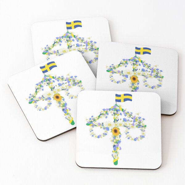 Item preview, Midsommar Midsummer Flowers Floral Pole festival Flag designed and sold by funnytshirtemp.