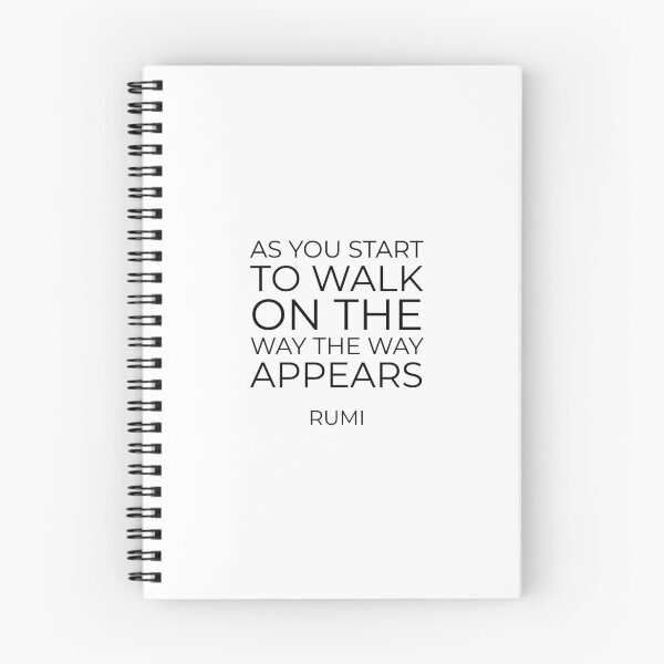 Item preview, As you start to walk on the way the way appears - Rumi quotes designed and sold by Inspirationmotivation.