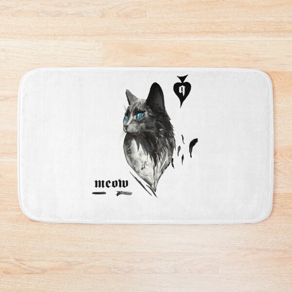 Item preview, cat queen of spades designed and sold by nemfisart.