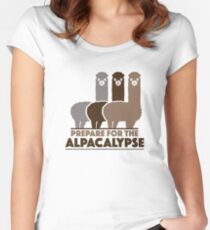 Prepare For The Alpacalypse Women's Fitted Scoop T-Shirt