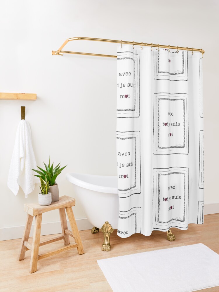 Alternate view of amour Shower Curtain
