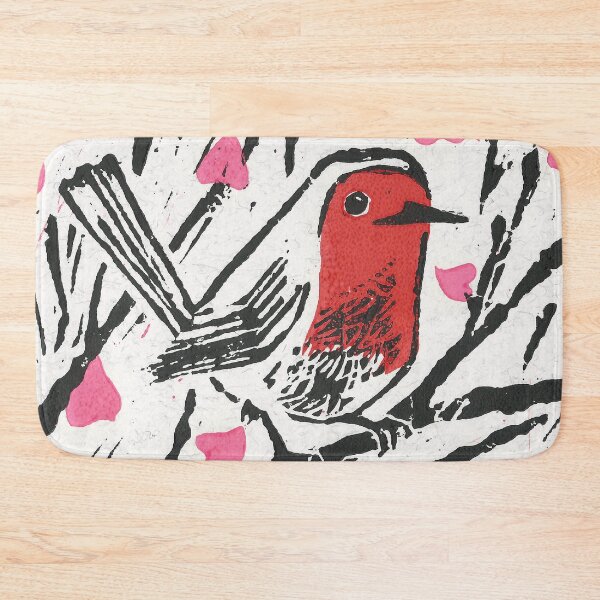 Item preview, European robin, red throat bird designed and sold by Elena Casiglio.