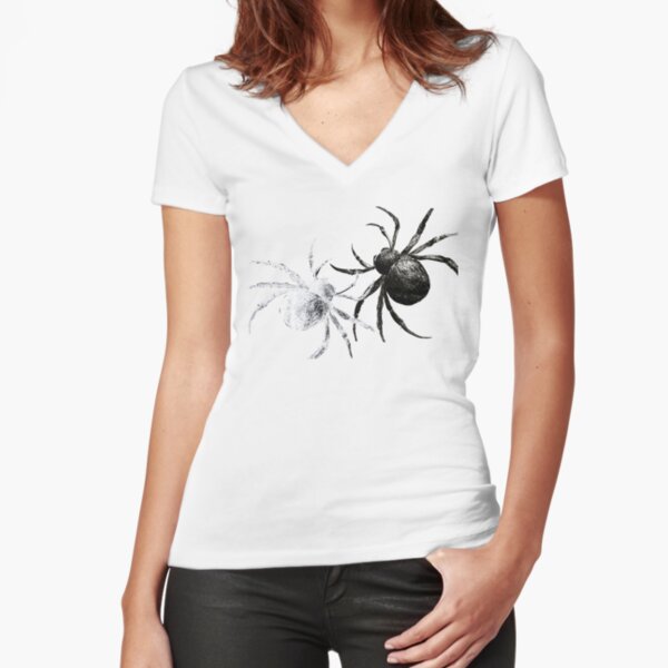 2 spiders Fitted V-Neck T-Shirt