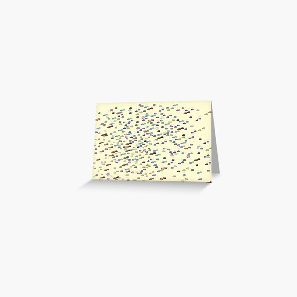 Little Cars Greeting Card