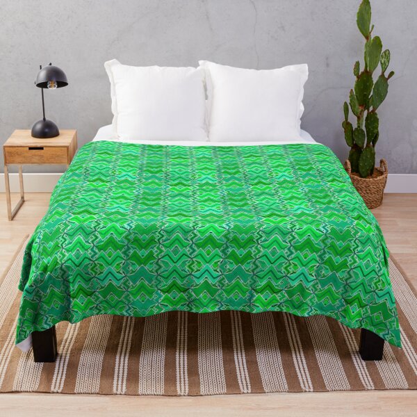 Item preview, Tribal Batik Print, Jade Green and Lime Green designed and sold by Marymarice.