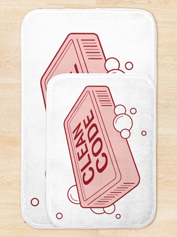 Thumbnail 5 of 6, Bath Mat, clean code designed and sold by yourgeekside.