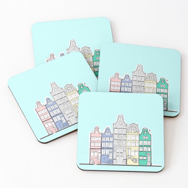 Item preview, Amsterdam Townhouse in Pastel designed and sold by TheCreativeHub.
