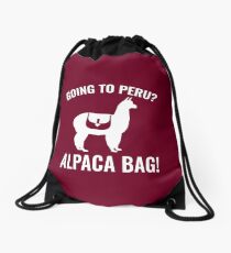 Going To Peru? Drawstring Bag
