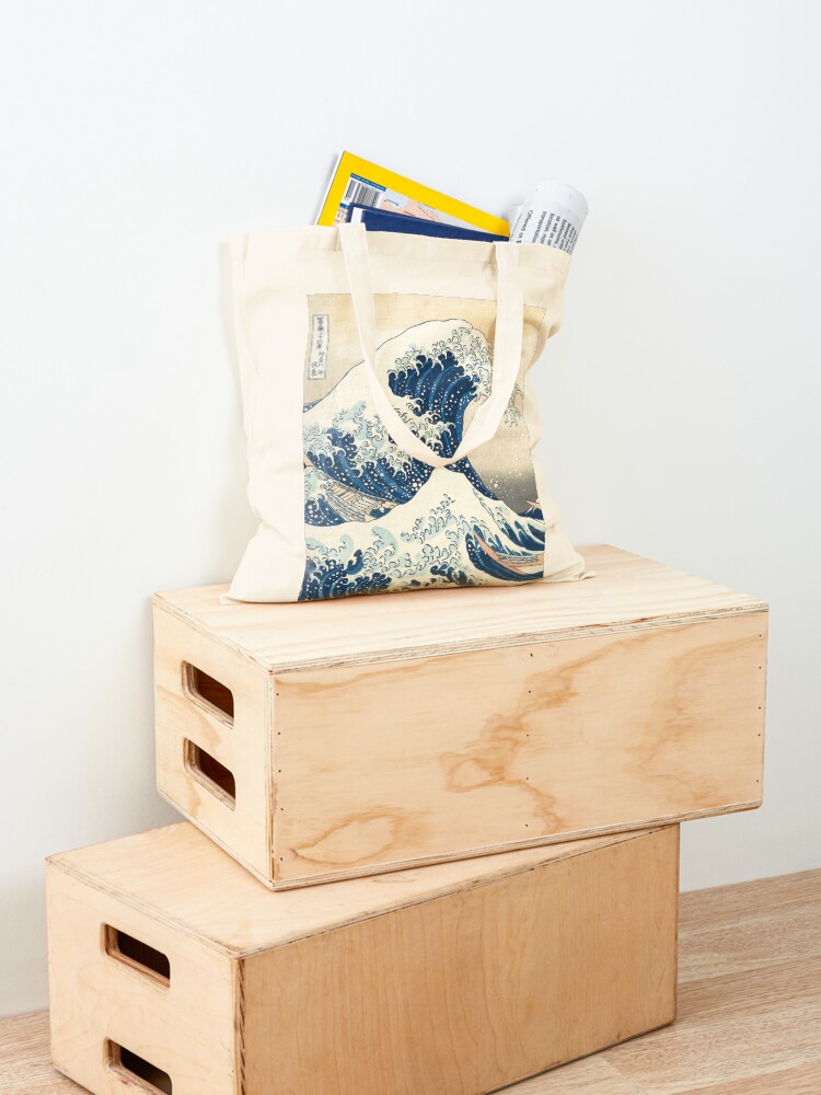 Alternate view of The Great Wave of Kanagawa of Hokusai Tote Bag