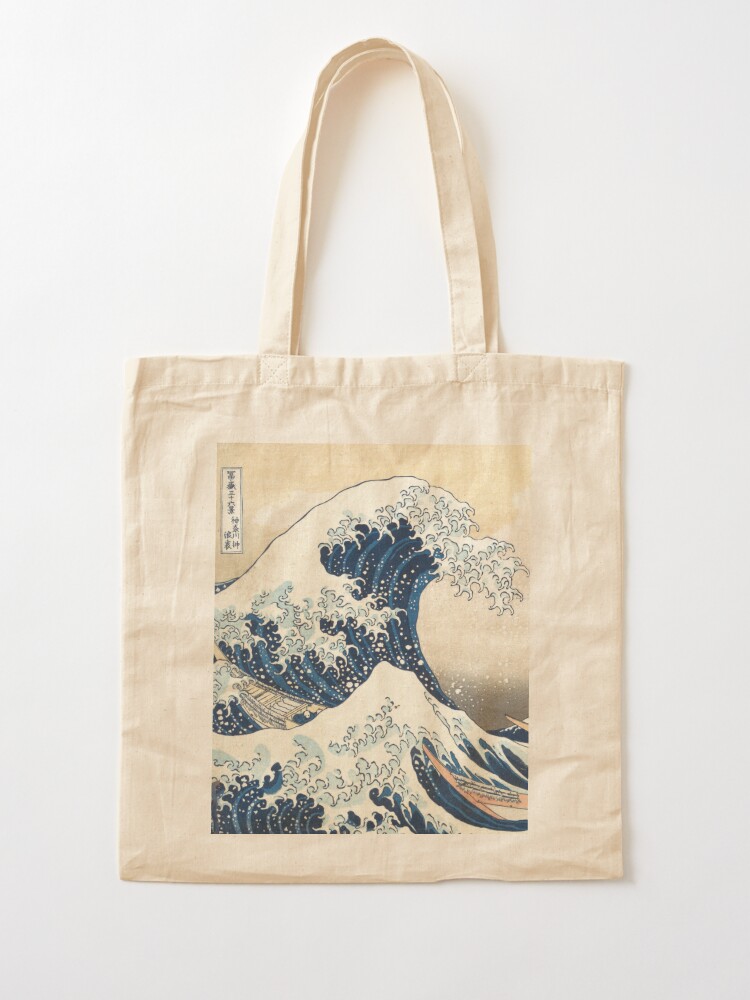 Alternate view of The Great Wave of Kanagawa of Hokusai Tote Bag