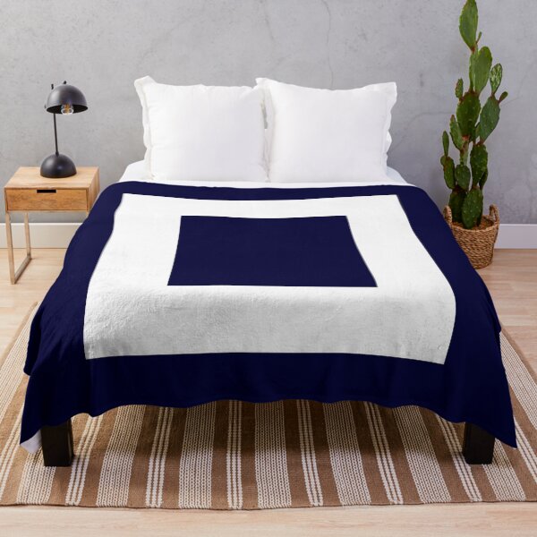 Item preview, Navy Blue White Squares In Square designed and sold by rewstudio.