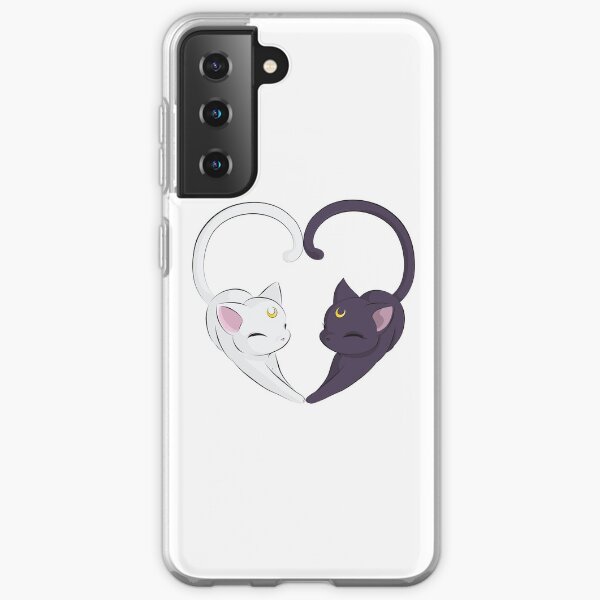 Moon Cat Heart Samsung Galaxy Soft Case