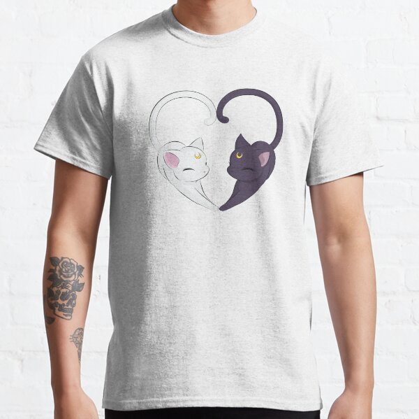Moon Cat Heart Classic T-Shirt