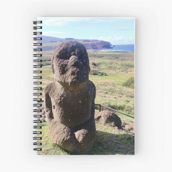 Item preview, Rapa Nui - kneeling moai at Rano Raraku above Ahu Tongariki designed and sold by renprovo.