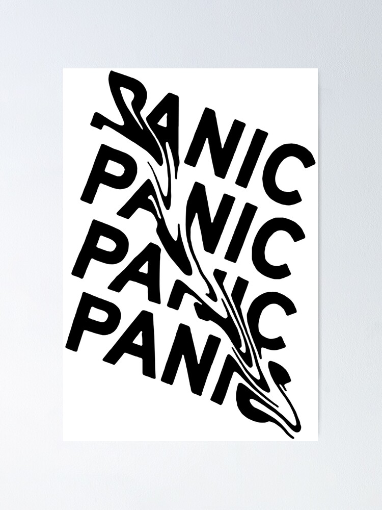 Poster for Sale mit PANIC MOOD LUSTIGE GRAFISCHE DISCO von Domenico  Scalise