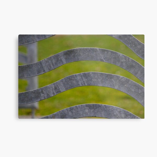 Waves of Steel Metal Print