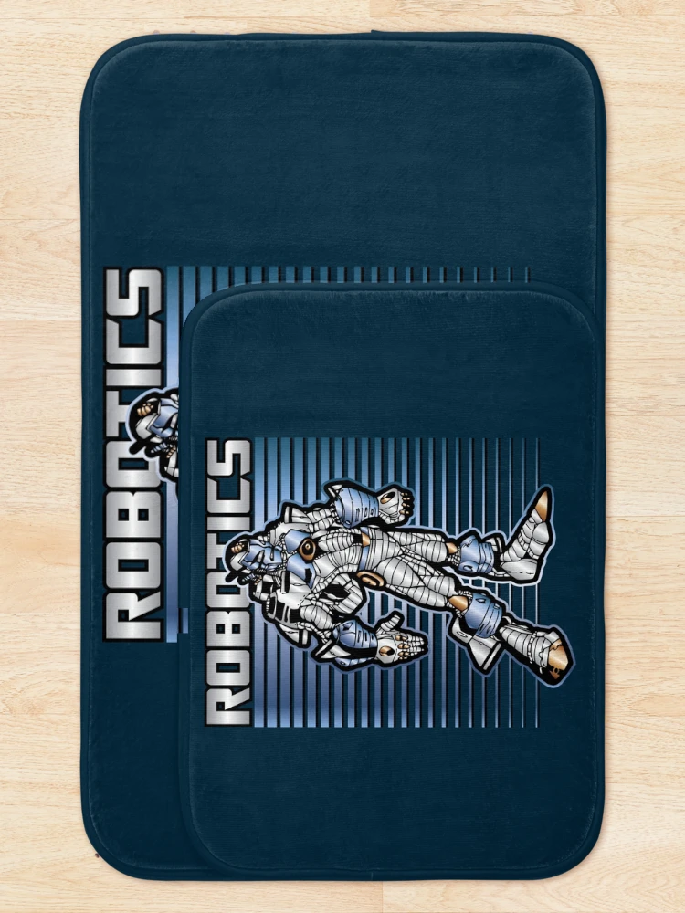 Thumbnail 5 of 6, Bath Mat, Robotics Man designed and sold by WBGraphix.