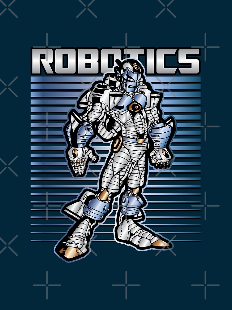 Thumbnail 3 of 3, Scarf, Robotics Man designed and sold by WBGraphix.