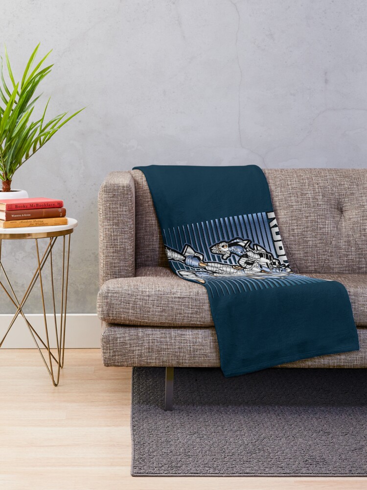 Thumbnail 2 of 6, Throw Blanket, Robotics Man designed and sold by WBGraphix.