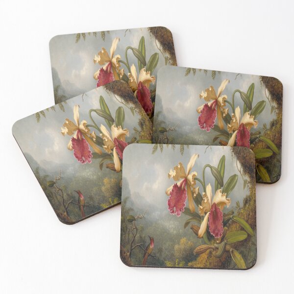 Aperçu de l'œuvre Orchidées et colibris-Martin Johnson Heade créée et vendue par LexBauer.