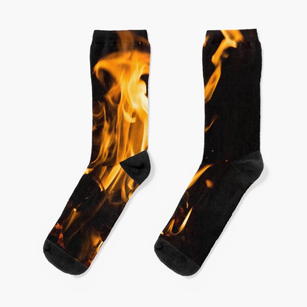 Hot Sparks - Hygge Comfort and Warmth by the Fireplace Socks