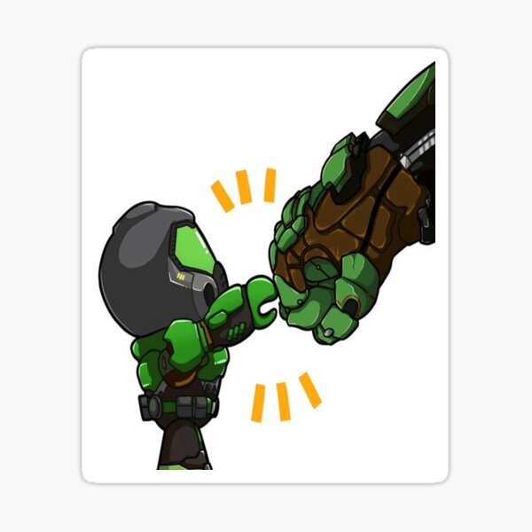 Doom Doomslayer Chibi Slayer Slayer Bros Sticker For Sale By