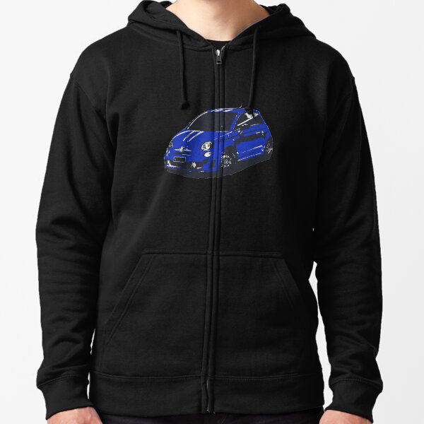 FIAT 500 Abarth - Cute Little Italian City Car Zipped Hoodie