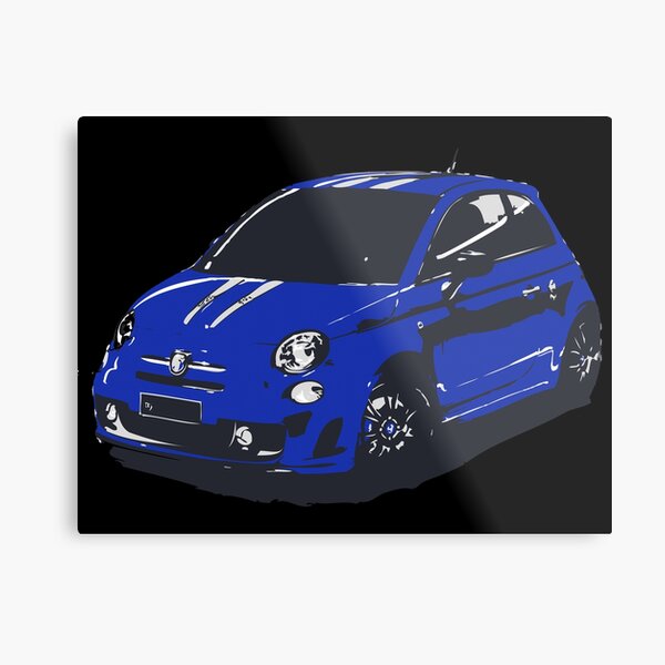 FIAT 500 Abarth - Cute Little Italian City Car Metal Print