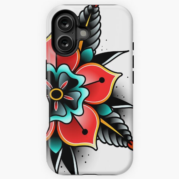Item preview, impression de fleur de tatouage old school designed and sold by Adamova.