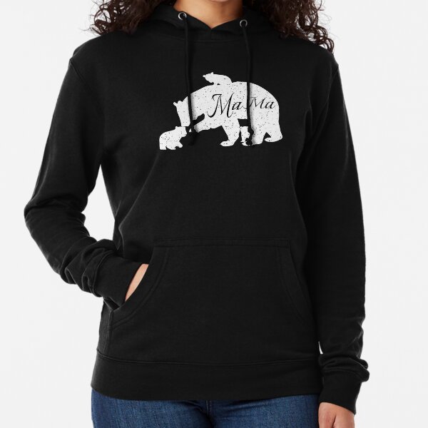 Mama Bear with 3 Cubs Hoodie Sweatshirt – Jazzy Shopper®