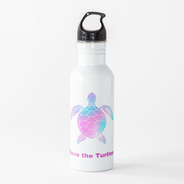 Save the Turtles Turtle Vsco sk sk sk Pink Water Bottle