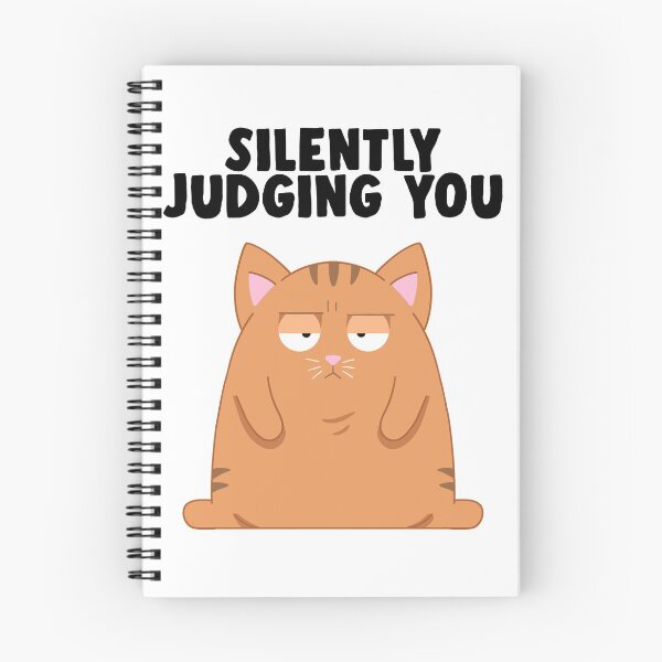 Aperçu de l'œuvre Vous juger en silence | Chat cool créée et vendue par Kittyworks.