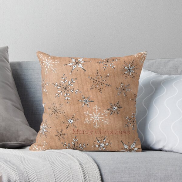 Aperçu de l'œuvre Flocons de neige sur kraft créée et vendue par lizblackdowding.