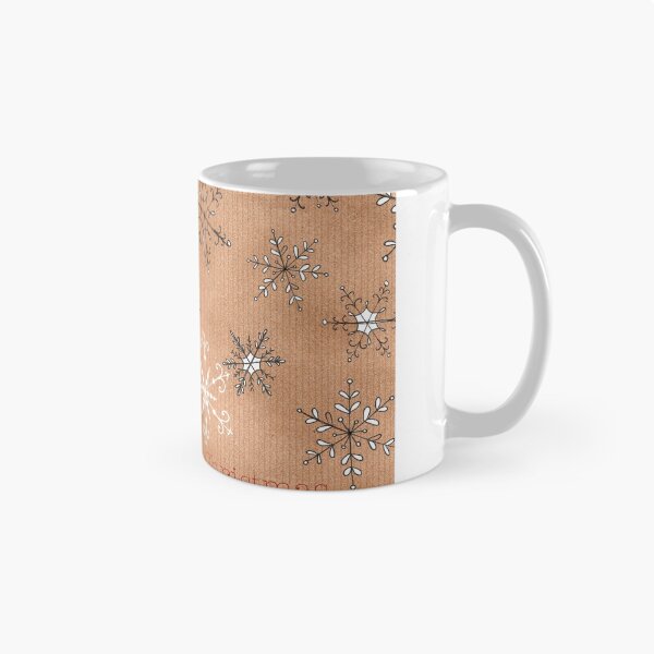 Item preview, Snowflakes on kraft designed and sold by lizblackdowding.