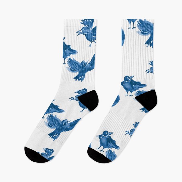 Item preview, Happy Crows - Navy Blue designed and sold by Niina  Niskanen.