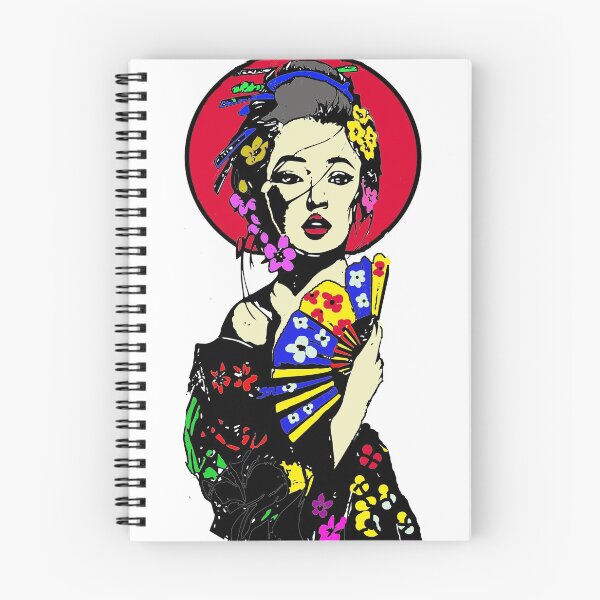 Item preview, Japanese Lady with Fan designed and sold by EightWinds.
