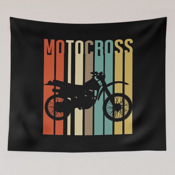 Item preview, Cool Vintage Motocross Dirt Bike Silhouette print designed and sold by sabertronics.