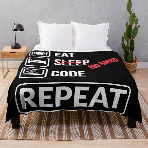 Item preview, Eat No Sleep Code Repeat designed and sold by mrhighsky.