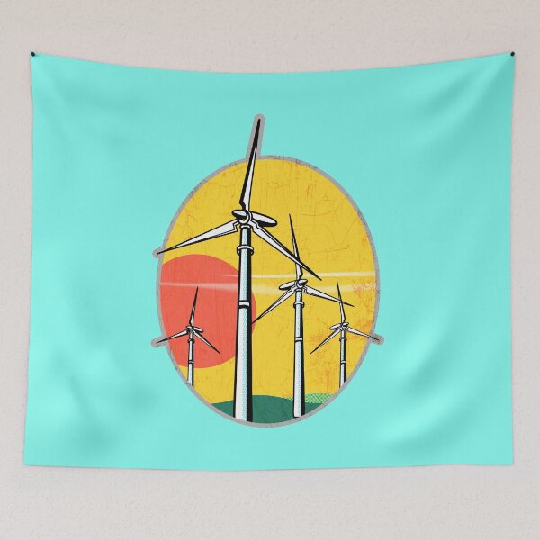 Item preview, Wind Power at Sunset designed and sold by hickhopshop.