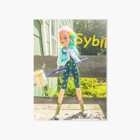 Sybil Pansexual Pride Hero Doll Art Board Print