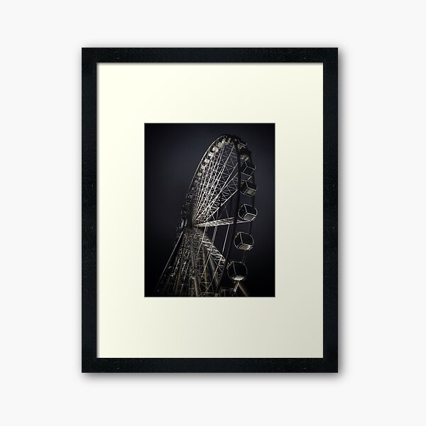 Manchester City Wheel Framed Art Print