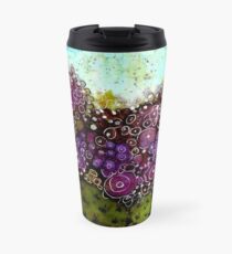 Abstract Cactus - Original Alcohol Ink Travel Mug