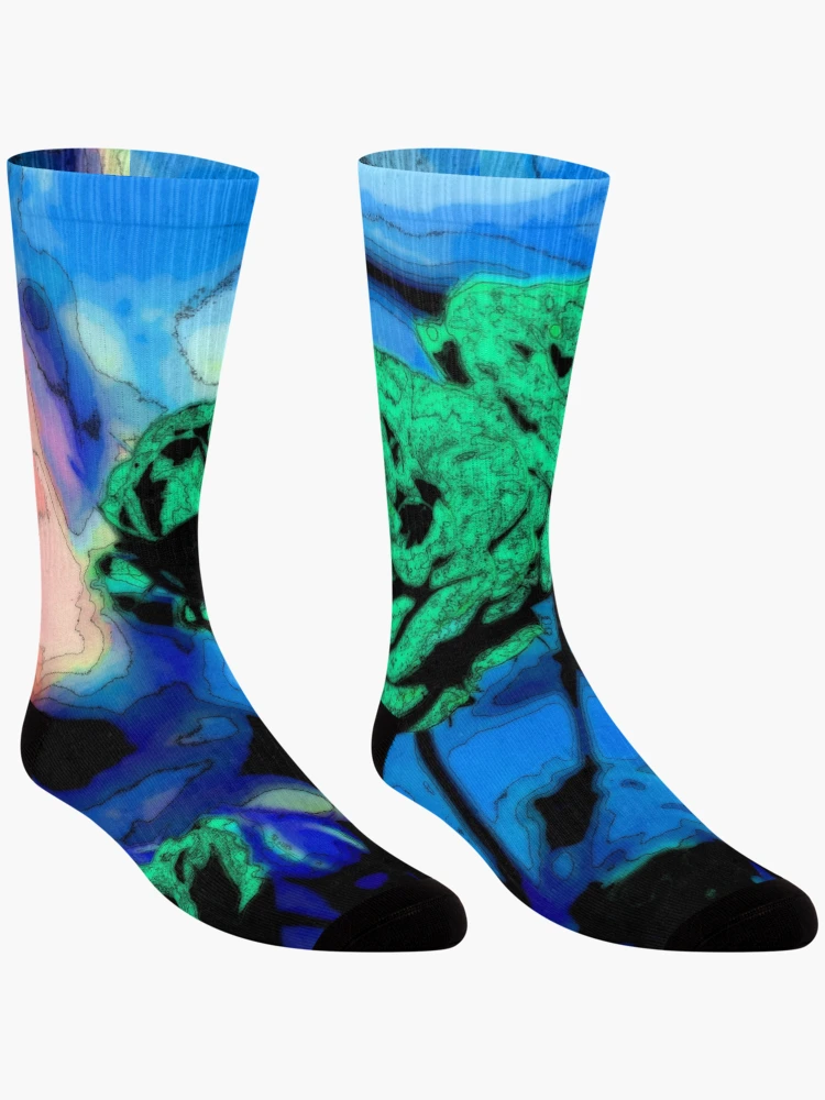 Thumbnail 3 of 5, Socks, Psychedelic Roses designed and sold by cuprum.