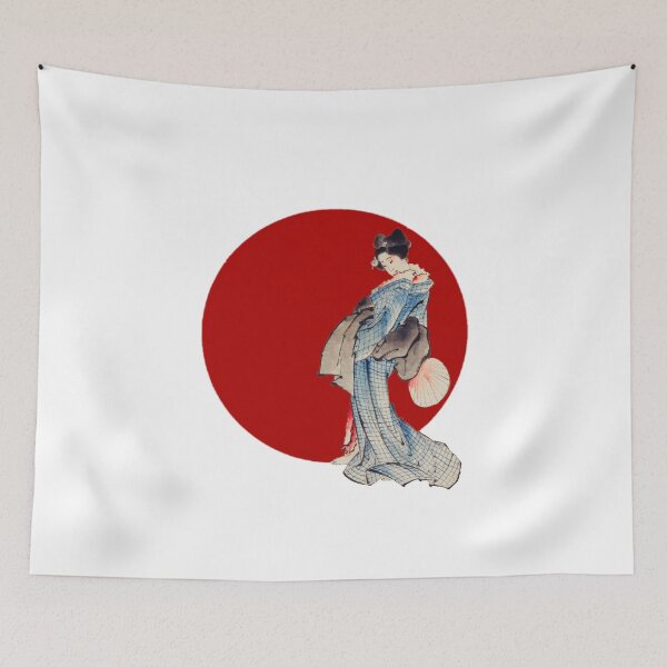 Item preview, Japanese Flag - Geisha designed and sold by weavernap.