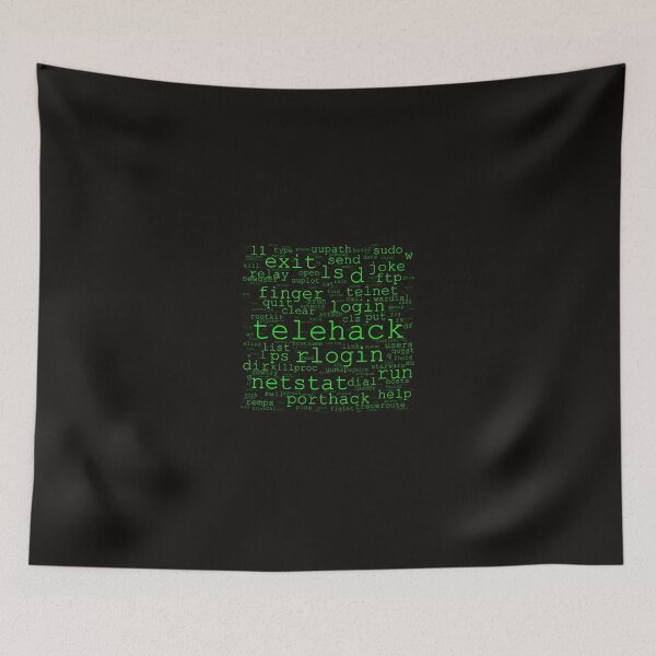 Item preview, Telehack Command word cloud designed and sold by CasperOrillian.