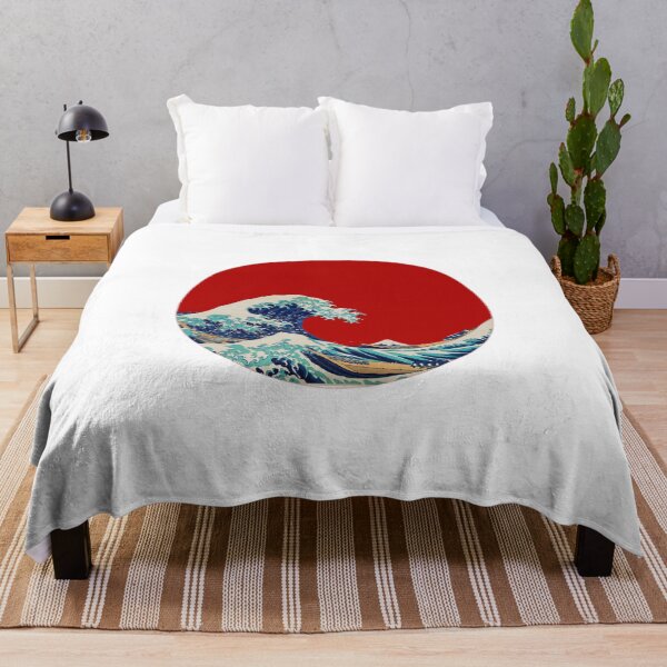 Item preview, Japanese Flag - Great Wave off Kanagawa designed and sold by weavernap.