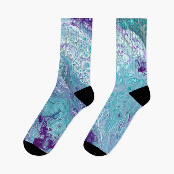 Item preview, Turquoise and Purple Marble designed and sold by Catherine Holcombe.