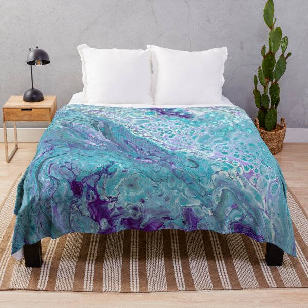 Item preview, Turquoise and Purple Marble designed and sold by Catherine Holcombe.